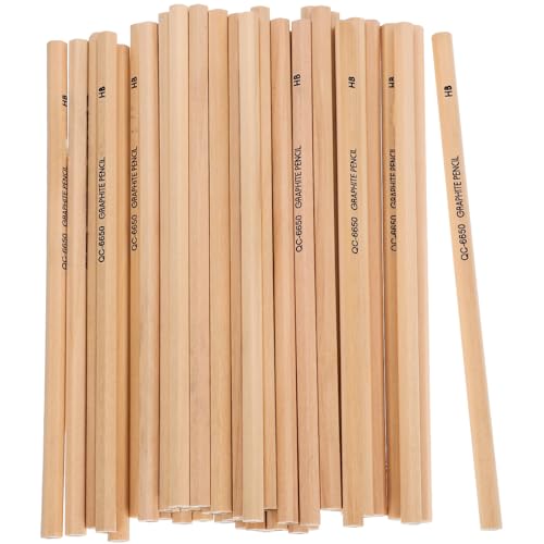 Hexagonal Wooden Pencils, 50pcs Hb Erasable Writing and Drawing Pencils with Erasers, Eco-friendly School Supplies for Students and Classroom Use