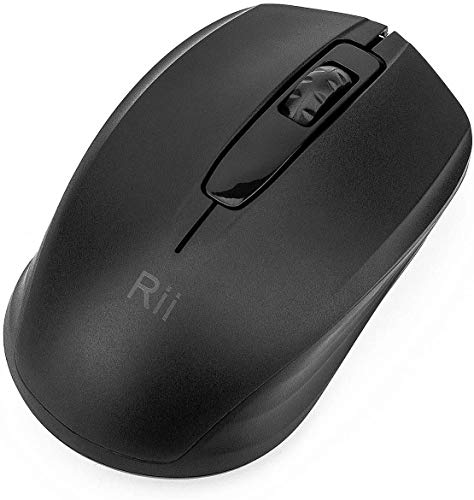 Rii 10-Pack Wireless Mouse,2.4G Portable Computer Mice for PC, Laptop, Windows,Office Included Wireless USB dongle (Black) - color: 10pack(Black)