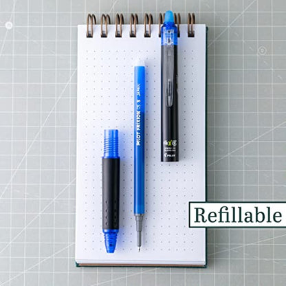 Pilot FriXion Synergy Clicker Erasable, Refillable, Retractable Gel Ink Pens, Extra Fine Point 0.5 mm, Pack of 14, Blue, FriXion Erasable Pens 0.5 - Ideal for School & Office Writing - color: Blue, size: 1 Count (Pack of 14)