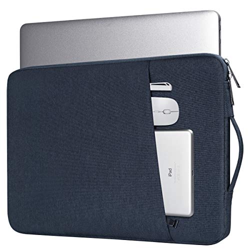 14 inch Laptop Sleeve Case for Lenovo ThinkPad E14 T14/ IdeaPad, HP OmniBook 5/ Chromebook/Stream 14, Shockproof Computer Bag with Accessory Pocket, Navy Blue - color: Blue, size: 14 Inch