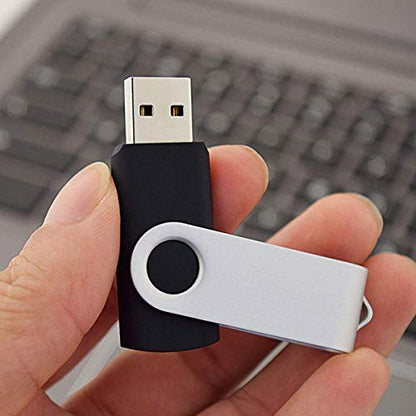 Aiibe 4GB Flash Drive 100 Pack 4GB USB Flash Drive Bulk Thumb Drive USB 2.0 Memory Stick USB Drive Wholesale, Black - color: 100PCS Black, size: 4GB