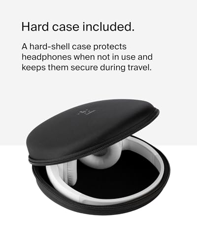 Belkin SoundForm Mini Kids Wireless Headphones w/Built-in Microphone, 30H of Playback Time, Fun Stickers, & Case - Over-Ear Headsets for Online Learning, School, iPhone, iPad, Galaxy, & More - White - color: White, style: Wireless (USB-C) + Case