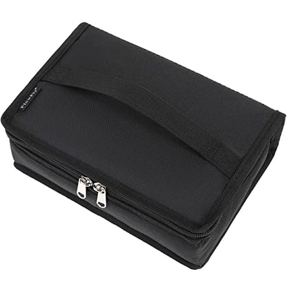 FlowFly Small Insulated Lunch box Portable Soft Bag Mini Cooler Thermal Meal Tote Kit with Handle for Work & School, Black - color: Black