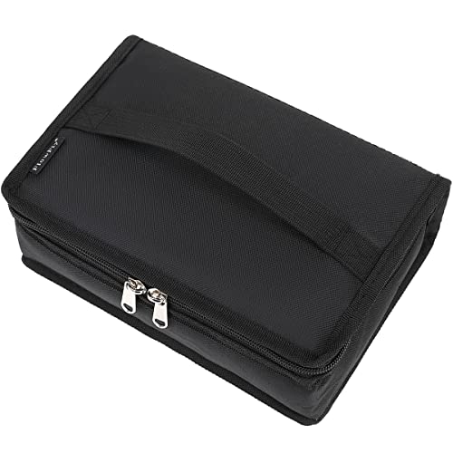 FlowFly Small Insulated Lunch box Portable Soft Bag Mini Cooler Thermal Meal Tote Kit with Handle for Work & School, Black - color: Black
