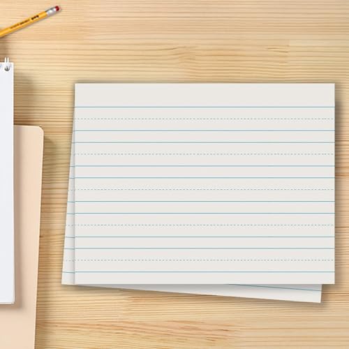 School Smart - 85348 Skip-A-Line Ruled Writing Paper, 1 Inch Ruled Long Way, 10-1/2 x 8 Inches, Pack of 500 White - size: 10.5" x 8" - 1" Ruled