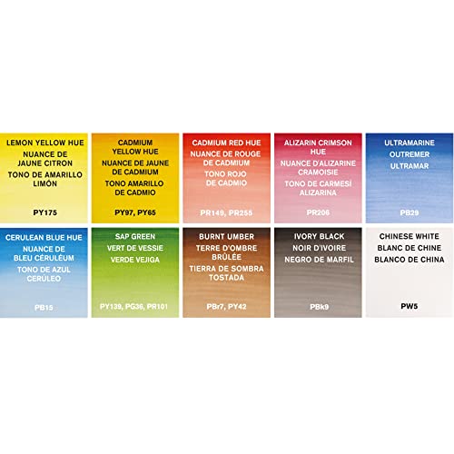 Winsor & Newton Cotman Watercolor Paint Set, 12 Colors Palette Set, 8ml (0.27-oz) Tubes w/ Brush - style: 13 Piece Palette Set 8ml