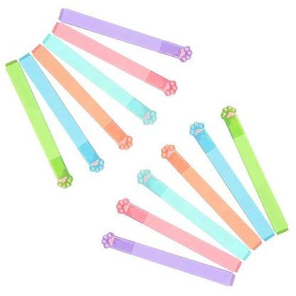 GZBABY Cute Cat Paw Highlighters 12 Pcs, Eye Protector Highlighter with Chisel Tip, 6 Colors