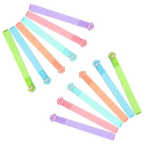 GZBABY Cute Cat Paw Highlighters 12 Pcs, Eye Protector Highlighter with Chisel Tip, 6 Colors