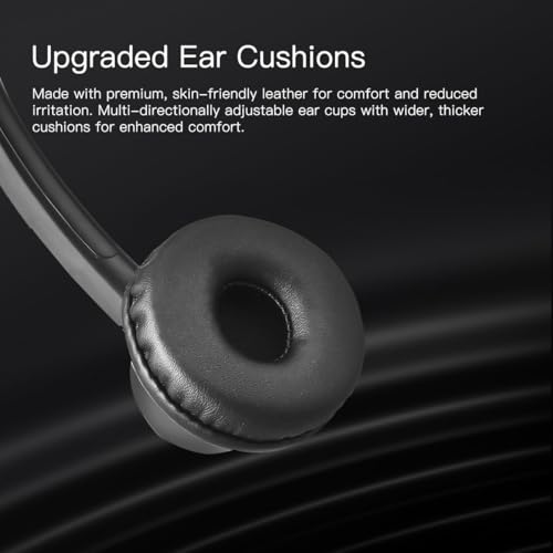 X1 ENC Noise Cancelling USB Headset, 3.5mm Single Ear Office Headset with USB C/A Adapter, Wired Mono Call Center Headset for PC Laptop Cell Phone, Business Computer Headphones for WFH Office