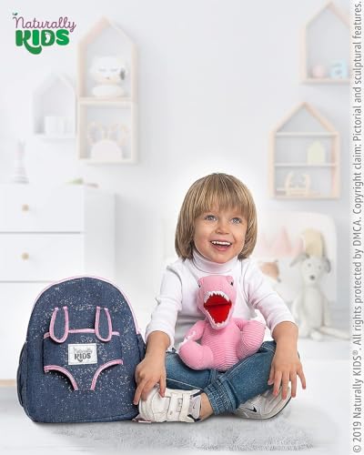 Pink Dinosaur Toys for Kids 5-7, Gifts for 5 Year Old Girls, 4 Year Old Girl Birthday Gift, Toddler Dinosaur Backpack - color: 02 Dinosaur Pink, style: Medium