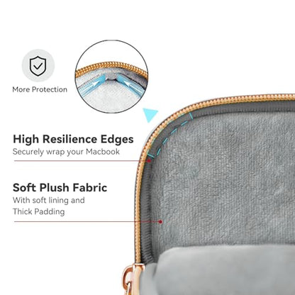 Laptop Case Bag Women Men Computer Sleeve Compatible with MacBook/Dell/HP/Acer/ASUS/LG, Waterproof Shoulder Carrying Briefcase, Violet, 15.6-16 Inch - color: Violet, size: 15.6 inch