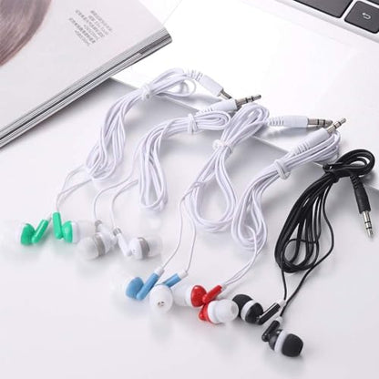 Bulk Earbud Headphones 50 Pack for Kids School Classroom, Wholeslae Wired Durable Class Set Earphones for Students Children Toddler Teens Boys Girls and Adult (Mixed Colors, 50pcs)