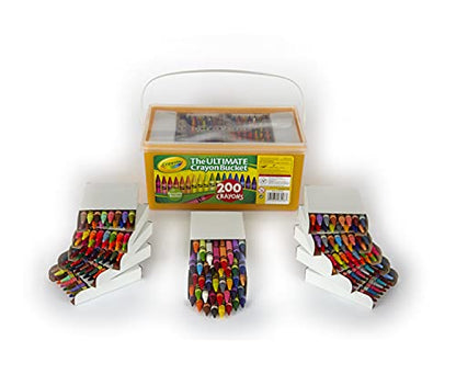 Crayola Ultimate Crayon Bucket, 200 Crayons, Duplicates of Favorite Colors, Gift for Kids