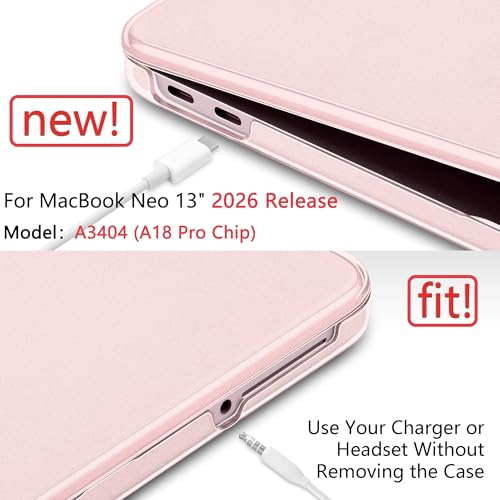 Batianda Case for MacBook Neo 13 Inch 2026 Model A3404, Pink Quote | 4-in-1 Laptop Accessories Bundle with Pink Quote Design, Ultra Slim Hard Shell for Students, Girls and Minimal Style Users - color: You Are Enough