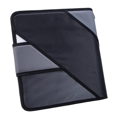 Case-It The Open Tab Secure Seal 2-Inch Binder, 5-Color Tabbed Expanding File, S-826-A Jet Black, 4 Pack - color: Jet Black, size: 4 Pack