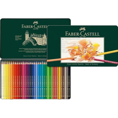 Polychromos 36 Pencil Metal Tin Set - size: 36 Count (Pack of 1), style: Polychromos Colour Pencil
