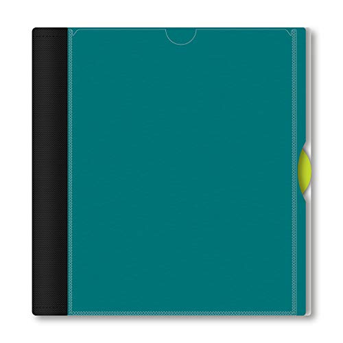 iScholar IQ+ 1-Subject Poly Cover Wirebound Notebook, College Ruled, 11 x 8.5 Inch Sheet Size, 100 Sheets, Teal (59902-TL) - color: Teal, size: 1 Subject, style: College Ruled