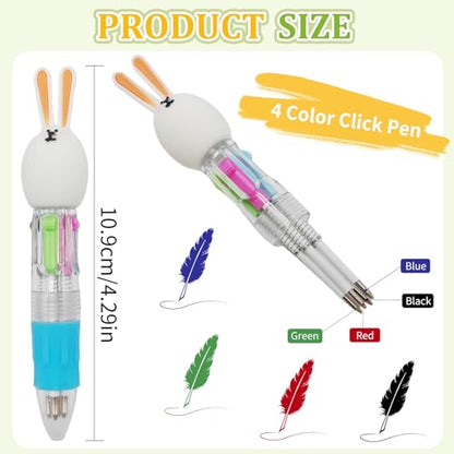 50Pcs 4-in-1 Mini Ballpoint Pens for Birthday Gifts | CPC-certified, quick-dry colorful ink, cute kawaii design, storage case.