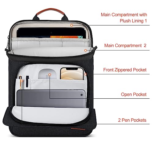 12.9 Inch Tablet Laptop Sleeve for Macbook Pro 14.2 Inch/Air 13.6"/Neo 13,Samsung Galaxy Tab S11 S10 S9 Ultra 14.6",iPad Pro 13 M5 M4/Air 13 M4 M3 M2/Pro 12.9 Carrying Case,Surface Laptop 13.8"-Black - color: Black
