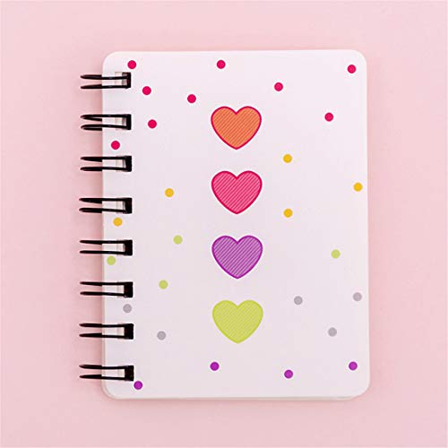 Yansanido Small Spiral Notebook, 4 Pcs 3.14 Inch x 4.13 Inch 4 Style Design Thick Hardcover Blank Pages 80 Sheets -160 Pages Journals for Study and Notes(Spiral 3.14 x4.13 Inch 4set, 3.14 x4.13 Inch)