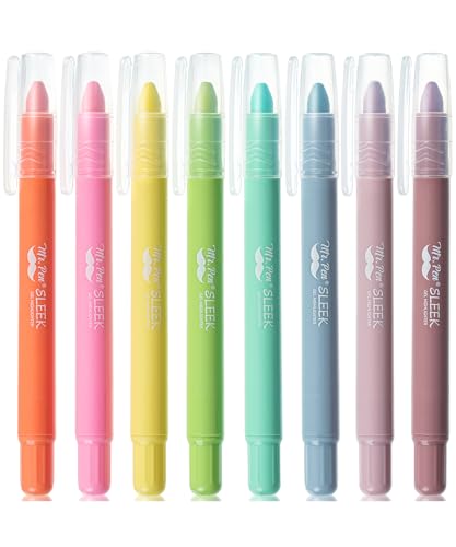 Mr. Pen- No Bleed Gel Highlighters, Candy Colors, 8 Pack | Bible Highlighters and Pens No Bleed, Bible Markers for Study, Journaling, School Supplies and Accessories - color: Candy Colors, size: 8 Pack