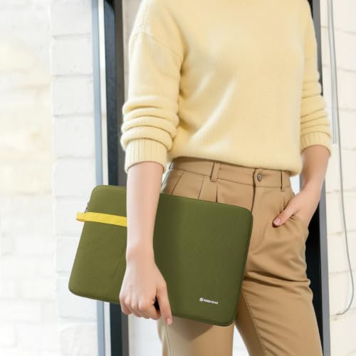NIDOO Laptop Sleeve 14 inch Laptop Case for Lenovo ThinkPad X1 Carbon Yoga / 14" ThinkPad T14 E14 L14 / 14" Dell Latitude 5450 7455/14" MacBook Pro M5 Pro MAX 2026/ ASUS HP Acer Computer Carrying Bag - color: Green, size: 14 Inch