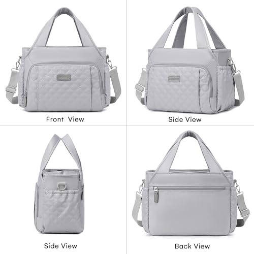 Artelaris Insulated Lunch Bag for Women,Leak-Proof Cooler Lunch Box, Cooling Tote for Adult,with 7 Pockets,Adjustable Strap(15 Liters) - color: gris