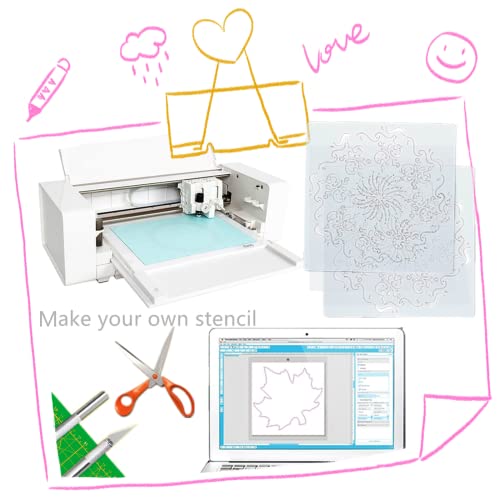 BANLTRE 12inchs x 40ft Rolls Transparency Blank Template Material Acetate,Clear Sheet Mylar Stencils for Cutting Paper (4 mil /12inchs x 40ft)