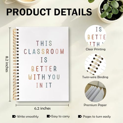 Boho Classroom Inspirational Spiral Notebook Journal, This Classroom Is Better with You in It Gifts for Boho Journal for Notes Planning, Office Schools Classrooms Supplies, 5.5 X 8.3 Inch - color: Classroom