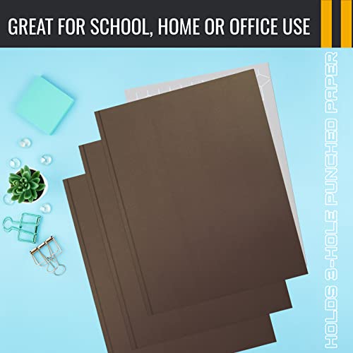 Better Office Products Brown Paper 2 Pocket Folders with Prongs, Matte Texture, Letter Size Paper Folders, 50 Pack, with 3 Metal Prong Fastener Clips, Brown - color: Brown