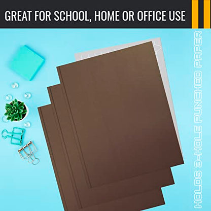 Better Office Products Brown Paper 2 Pocket Folders with Prongs, Matte Texture, Letter Size Paper Folders, 50 Pack, with 3 Metal Prong Fastener Clips, Brown - color: Brown