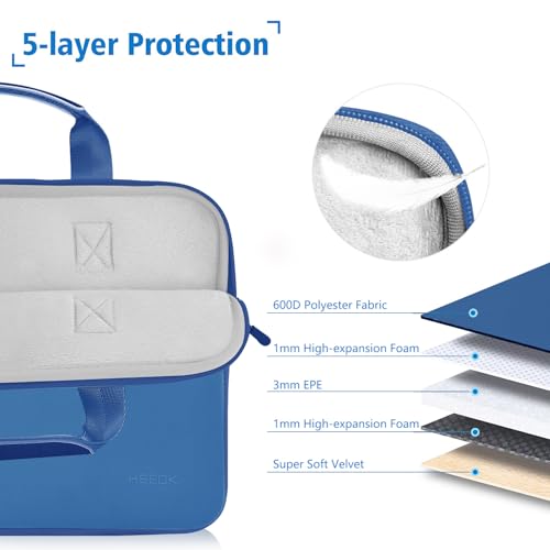 Hseok Laptop Sleeve 13.3-14 inch Case with Small Pouch, Neoprene Computer Bag Compatible with MacBook Neo/Pro 14 M5/M4/M3/M2/M1, Mac Air/Pro 13.3, XPS 14 and Most 13-14 inch Notebooks,J01B01 - color: J01b01, size: 13"-14"