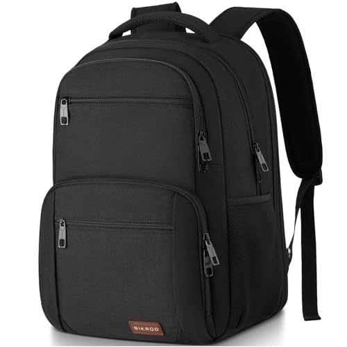 BIKROD Backpack for Men, TSA Travel Backpack, College Backpacks Water Resistant Back Pack with USB Charging Port, Business Anti Theft Durable Computer Bag Gifts Fits 17.3 Inch Laptop, Grey - color: Black, size: 17.3 Inch