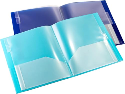 Smead 10-Pocket Organizer, Letter Size, 2 per Pack, 1 Each of Dark Blue and Teal (89204) - style: 2 per Pack (1 Pack)