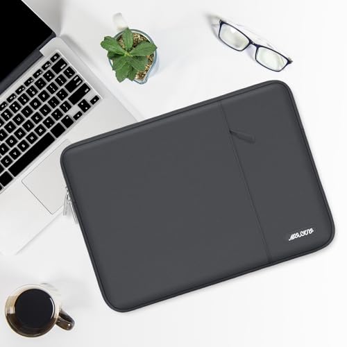 MOSISO Laptop Case 13.3 inch, 13-13.3 inch Laptop Sleeve Compatible with MacBook Air/Pro 13/Pro 14 M5 M4 M3 M2 M1, HP Dell ASUS Lenovo,Polyester Vertical Computer Sleeve Bag with Pocket, Dawn Gray - color: Dawn Gray, size: 13.3 inch