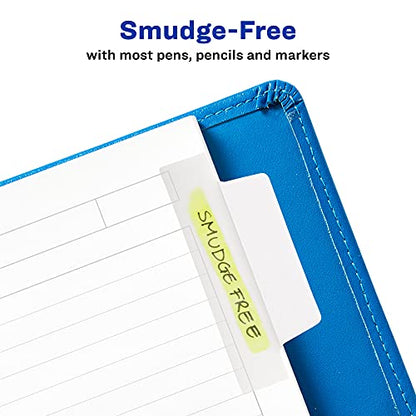 Avery Tabs, 2.5" x 1", 24 Count | Repositionable | 2-Side Writable | White | Pack of 2 - size: 24 Count (Pack of 2)