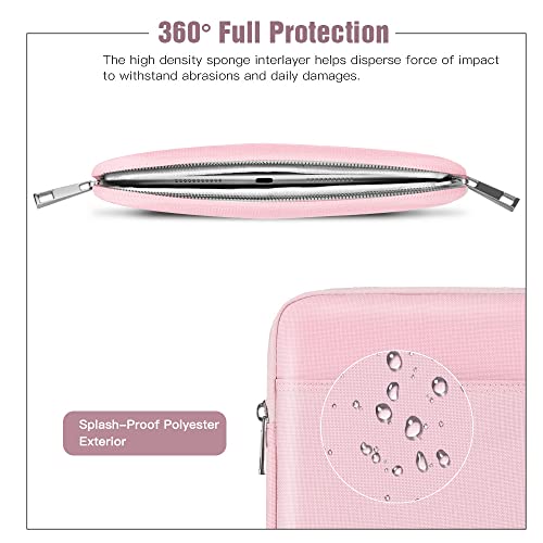 TiMOVO 9-11" Tablet Sleeve Bag, Pink | Fit iPad 11" A16 2025 / 10.9"/10.2" / Air 11" 5/4 Gen / Galaxy Tab A9+/A11Plus 11", Fit Smart Keyboard - color: Pink, size: 9-11 Inch
