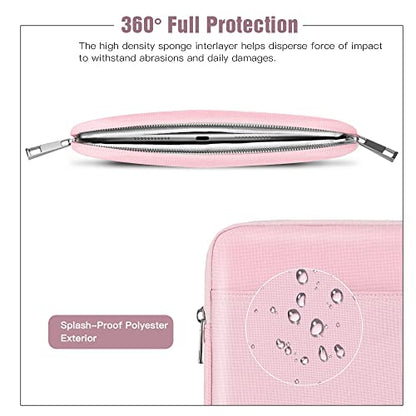 TiMOVO 9-11" Tablet Sleeve Bag, Pink | Fit iPad 11" A16 2025 / 10.9"/10.2" / Air 11" 5/4 Gen / Galaxy Tab A9+/A11Plus 11", Fit Smart Keyboard - color: Pink, size: 9-11 Inch