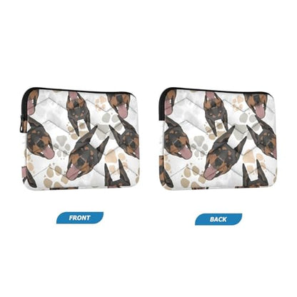 Cute Laptop Sleeve 13 inch Doberman Dog Laptop Bag 14 inch Waterproof Computer Bag for Women Laptop Accessories Computer Cover Bag for Tablet Men - color: Doberman Dog