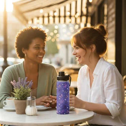 Butterfly Water Bottle 18oz Stainless Steel Insulated Tumbler Coffee Travel Mug Cup Keeps Drinks Cold & Hot, Gifts for Butterfly Women Birthday - color: Butterfly