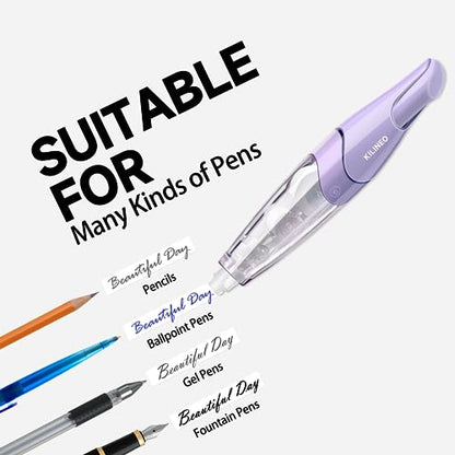 Refillable Retractable White Correction Tape, Pen Shaped White Smooth Pull Out Japanese Aesthetic Cute Correction Tape for Office Supplies, 4 PCS (ZH-87)