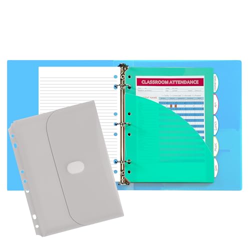 C-Line Mini Binder Starter Kit, Includes Binder, Index Dividers, Filler Paper and Binder Pockets, Colors May Vary, 1 Each (30100) - size: 1 Count (Pack of 1), style: Starter Kit