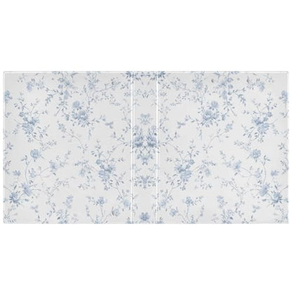 Blue Floral 3 Ring Binder 1.5 inch Binders Three Ring Binders with Clipboard Hold 200 Sheets for Office Supplies - color: Blue Floral Pattern Print