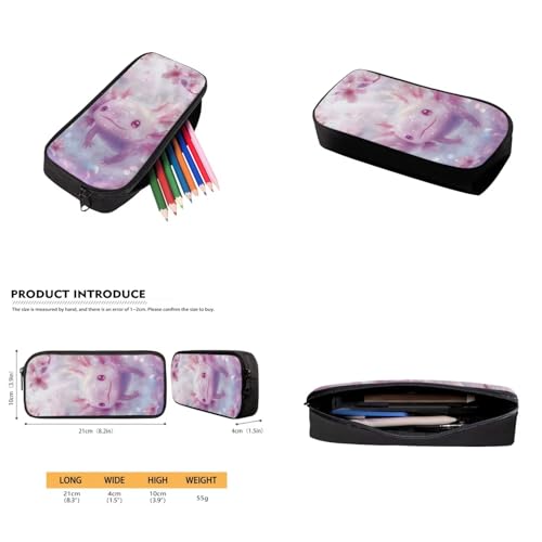 Cherry Blossom Axolotl Backpack for Girls Kids Backpack with Lunch Box Water Bottle Carrier and Aesthetic Pencil Case 4PCS Set Cute Bookbag with Front Pocket for School 17" Large School Bag - color: Aesthetic Cherry Blossom Axolotl