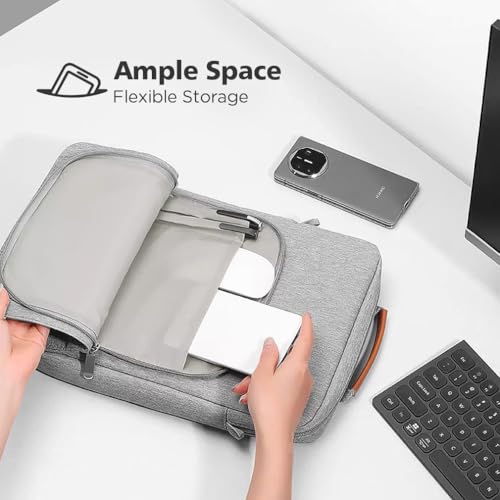 KIZUNA Tablet Sleeve Case 12.5 Inch Shoulder Bag for 13" 13.6" Macbook Air M3 M2/ MacBook Pro 14 M1 M2/ 12.9" 13" iPad Pro M4/ iPad Air M2 Tablet / 13 inch Surface Pro 10 9 8/13.4" XPS 13 Samsung,Grey - color: Grey, size: 12-13 Inch / MacBook Air 13 M3 20