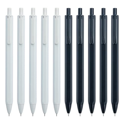 M&G 10 Pcs Gel Pens, 0.35mm Black Ink Gel Pen Fine Point Pens, Retractable Gel Ink Rollerball Pens, Quick Dry Gel Ink Pens with Large Capacity Ink Smooth Writing for Office School