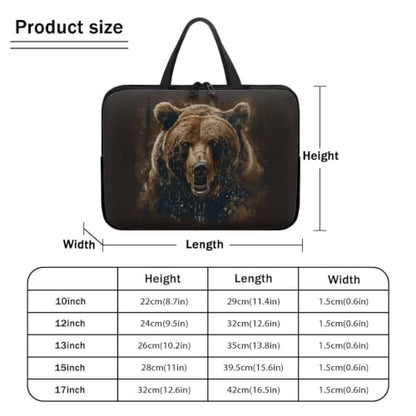 Computer Shoulder Bags for Laptops Laptop Briefcases Casual Business Briefcase - color: Bear, size: 10inch