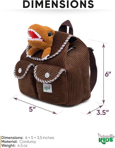 Dinosaur Mini Backpack for Kids, Mini Backpack for Toddler Girls, Gift for 2 3 4 5 Year Old Girl Boy - color: 01 Dinosaur, style: Mini