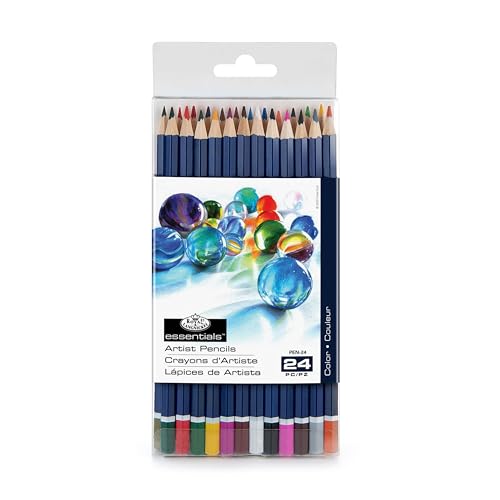 Royal & Langnickel Essentials Color Pencil Set, 24/pkg - size: 1 Count (Pack of 1)