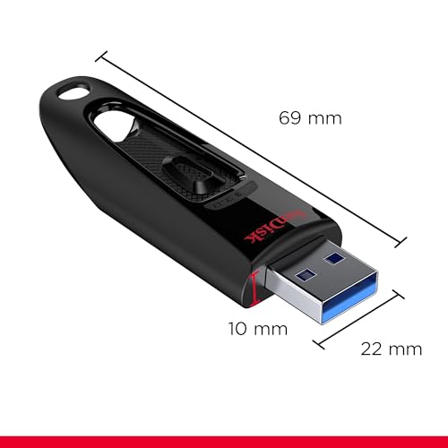 SANDISK 1TB Ultra USB 3.0 Flash Drive - Up to 130MB/s Read speeds - Black - SDCZ48-1T00-G46 - size: 1TB